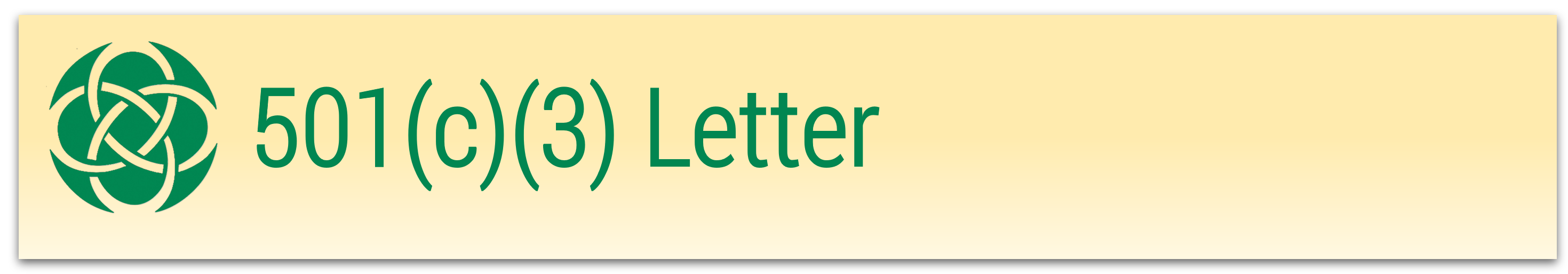 501 c 3 letter