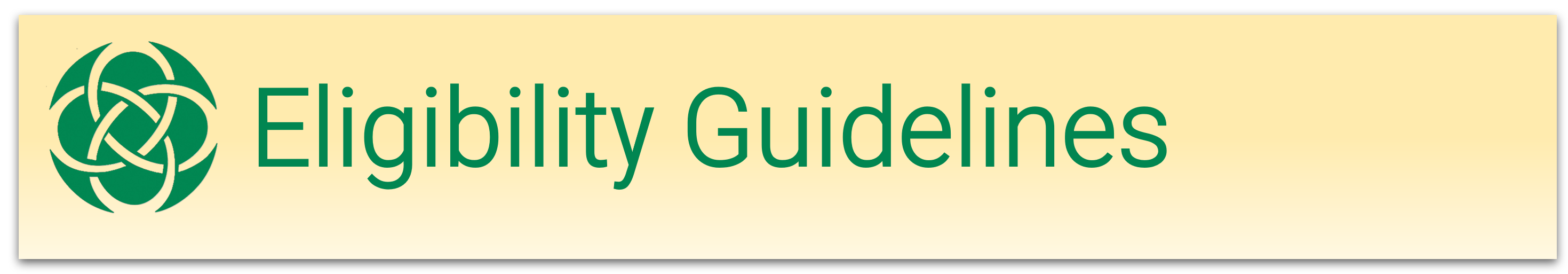 Eligibility Guidelines